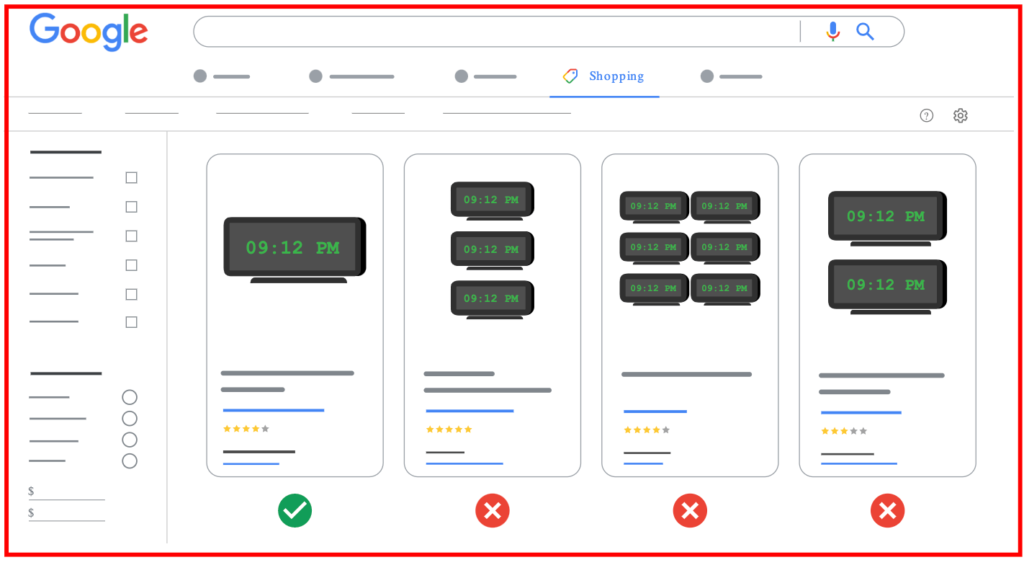 Google Shopping Ads Image Best Practices - Show Only a Single Unit of Product